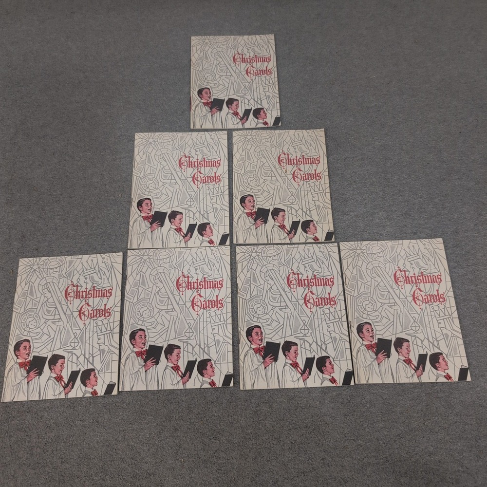 Lot of 7 Vintage 1962 John Hancock Christmas Carols Songbooks Sheet Music Choir‎